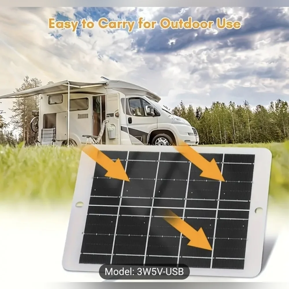 Portable Solar Charger 3W 5V, Solar Panel, Charge Mobile Phone, T8MIS